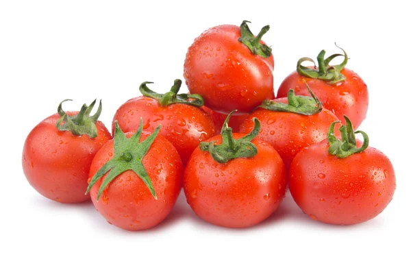 Verse tomaten geïsoleerd op de witte — Stockfoto