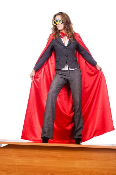 Zakenvrouw in superwoman concept — Stockfoto