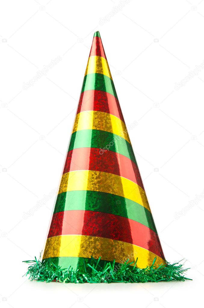 Party hat isolated on the white