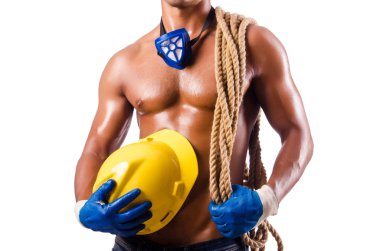 araçlar üzerinde beyaz izole kas Oluşturucu