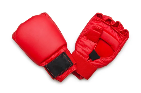 Kick-boxing gloves isolated on the white — Stock Photo, Image