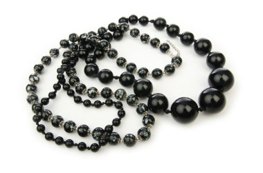 güzel necklase üzerinde beyaz izole