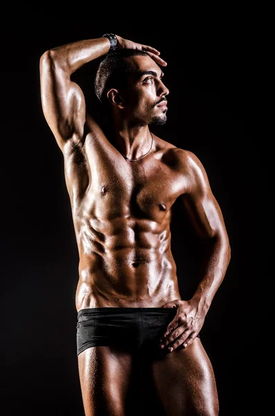 Bodybuilder with muscular body — Stock Photo, Image