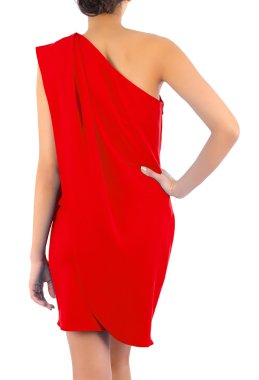 Beyaz modelli moda konsepti