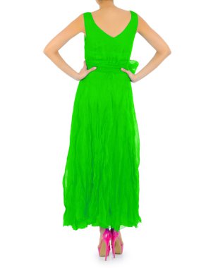 Beyaz modelli moda konsepti