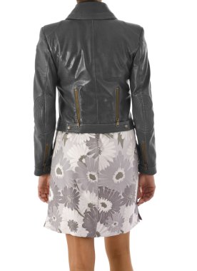 Beyaz modelli moda konsepti