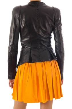 Beyaz modelli moda konsepti