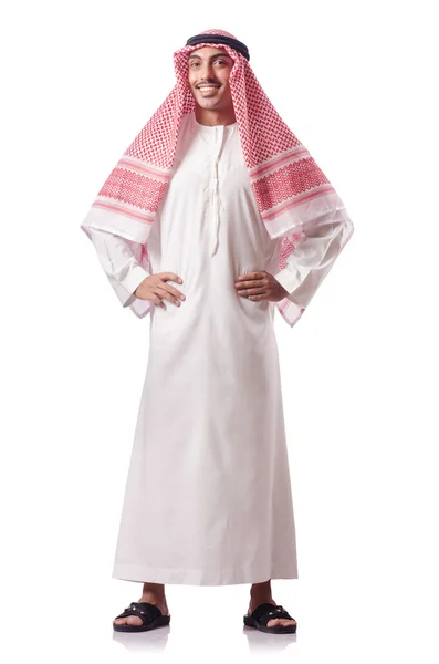 Arab man isolated on the white — Stock Photo, Image