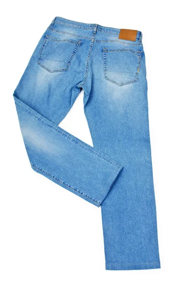 Par de jeans isolado no branco — Fotografia de Stock