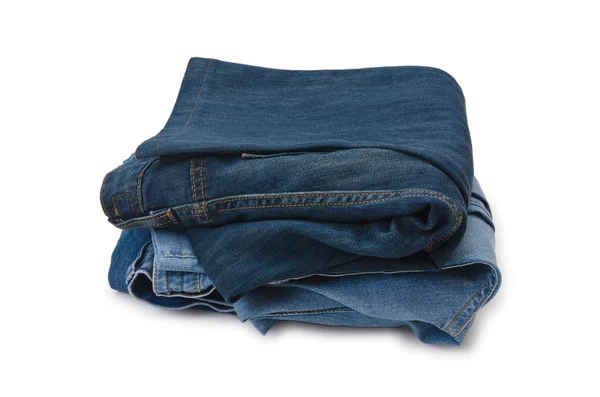 Pair of jeans isolated on the white — Stock Photo, Image