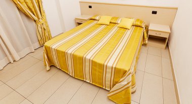 Modern otel odası iç mimarisi