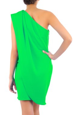 Beyaz modelli moda konsepti