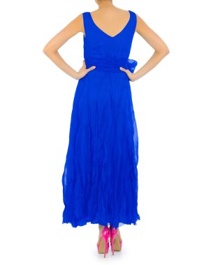 Beyaz modelli moda konsepti