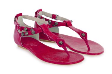 Kadın ayakkabıları beyazda izole edilmiş