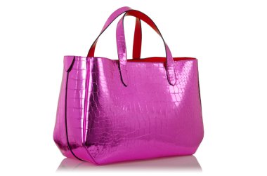 Beyaz tenli zarif kadın çantası.