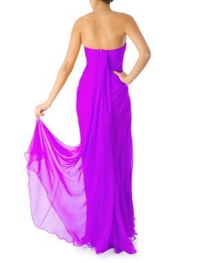 Beyaz modelli moda konsepti