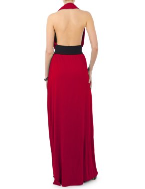 Beyaz modelli moda konsepti