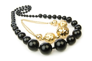 güzel necklase üzerinde beyaz izole