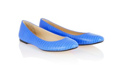 düz ayakkabı üzerine beyaz izole