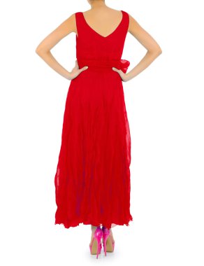 Beyaz modelli moda konsepti