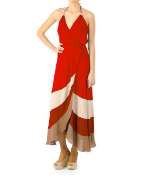 Beyaz modelli moda konsepti