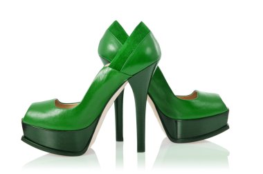 Kadın ayakkabıları beyazda izole edilmiş