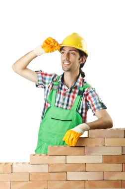 Oluşturucu ile baret beyaz