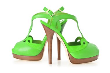 Kadın ayakkabıları beyazda izole edilmiş