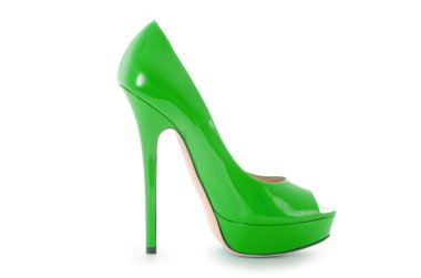 Kadın ayakkabıları beyazda izole edilmiş