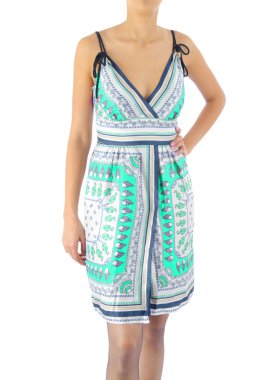 Beyaz modelli moda konsepti