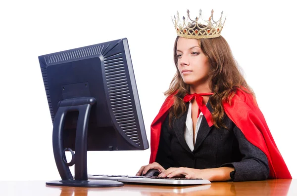 Office queen isolated on the white — Stock Photo, Image