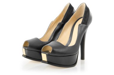 Kadın ayakkabıları beyazda izole edilmiş