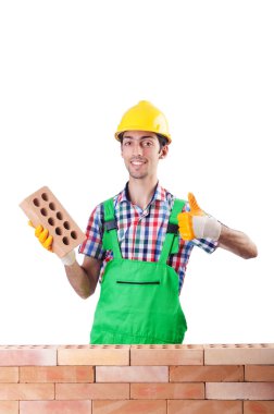 Oluşturucu ile baret beyaz