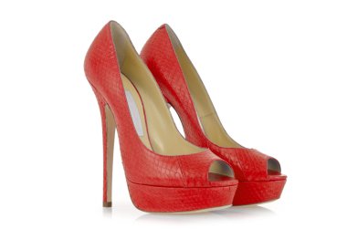 Kadın ayakkabıları beyazda izole edilmiş