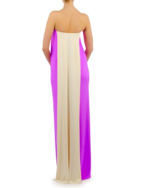 Beyaz modelli moda konsepti