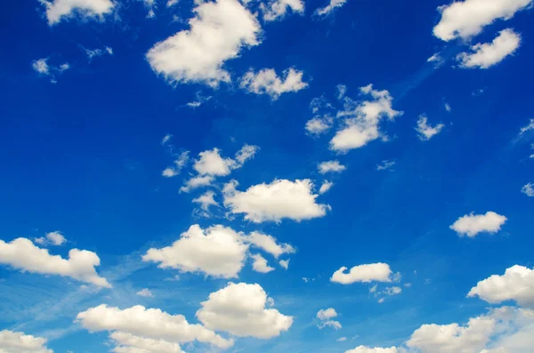 Bright blue sky in summer day — Stock Photo, Image