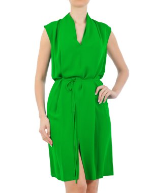 Beyaz modelli moda konsepti
