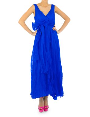 Beyaz modelli moda konsepti