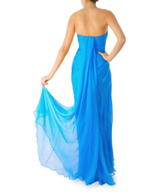 Beyaz modelli moda konsepti