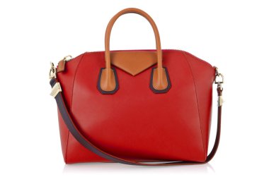 Beyaz tenli zarif kadın çantası.