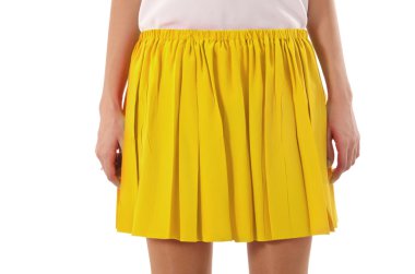 Beyaz modelli moda konsepti