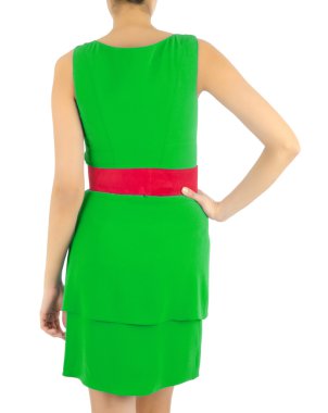 Beyaz modelli moda konsepti