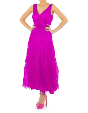 Beyaz modelli moda konsepti