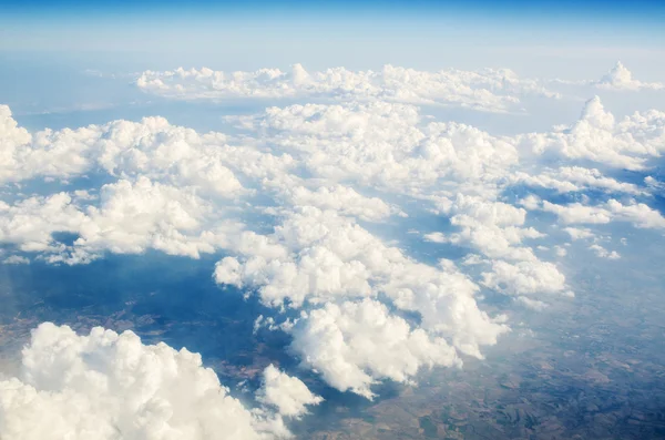 Wolken aus dem Flugzeug — Stockfoto