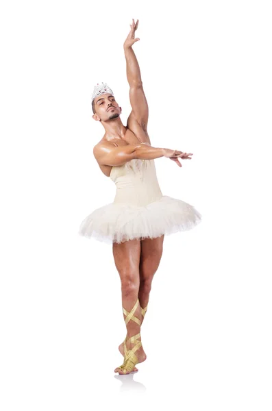 Ballerino muscoloso in concetto divertente — Foto Stock