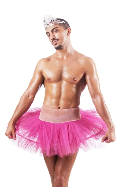 Artista de ballet muscular en concepto divertido —  Fotos de Stock