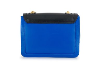 üzerinde beyaz izole hoş şık bayan çanta