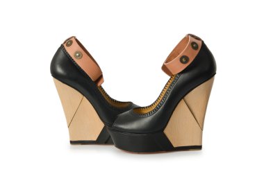 beyaz izole kadın ayakkabı