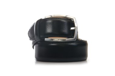 erkek zarif kemer üzerinde beyaz izole