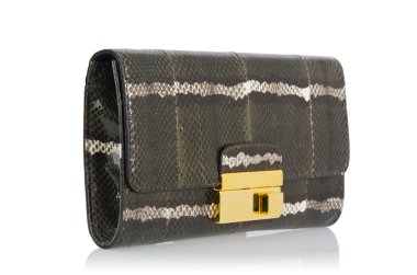 üzerinde beyaz izole hoş şık bayan çanta